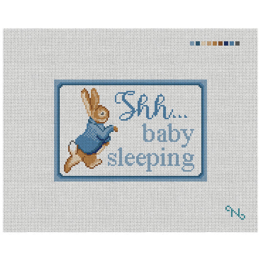Shh…baby sleeping Peter Rabbit Blue