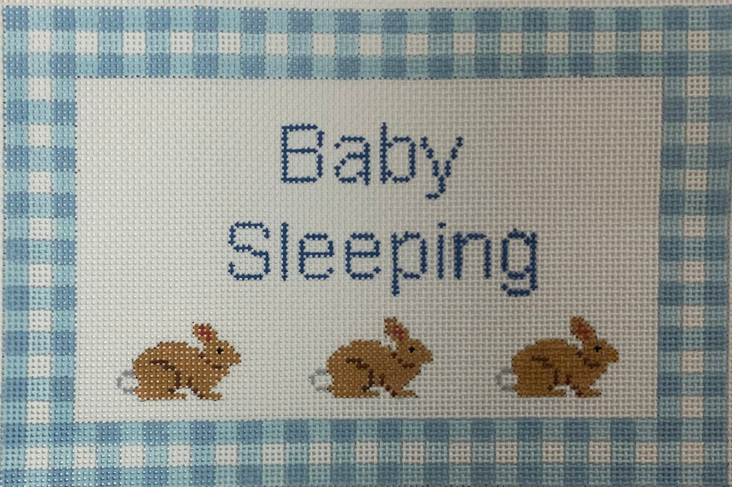 Baby Sleeping Blue with Bunnies