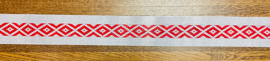 Purse Strap Red and White