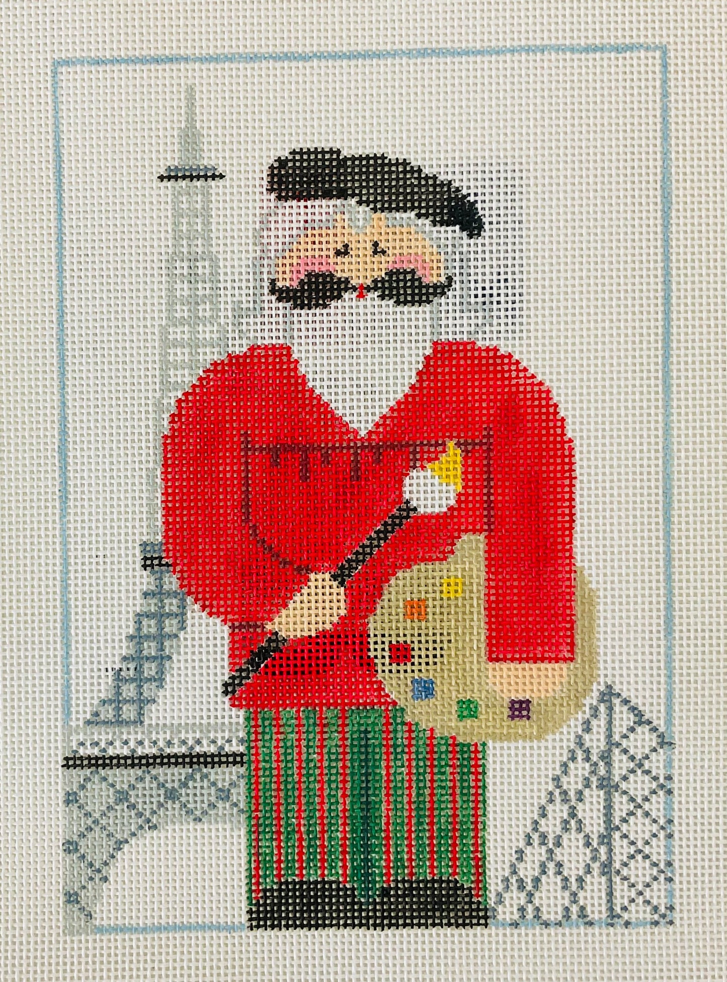 French Artist Santa with Stitch Guide