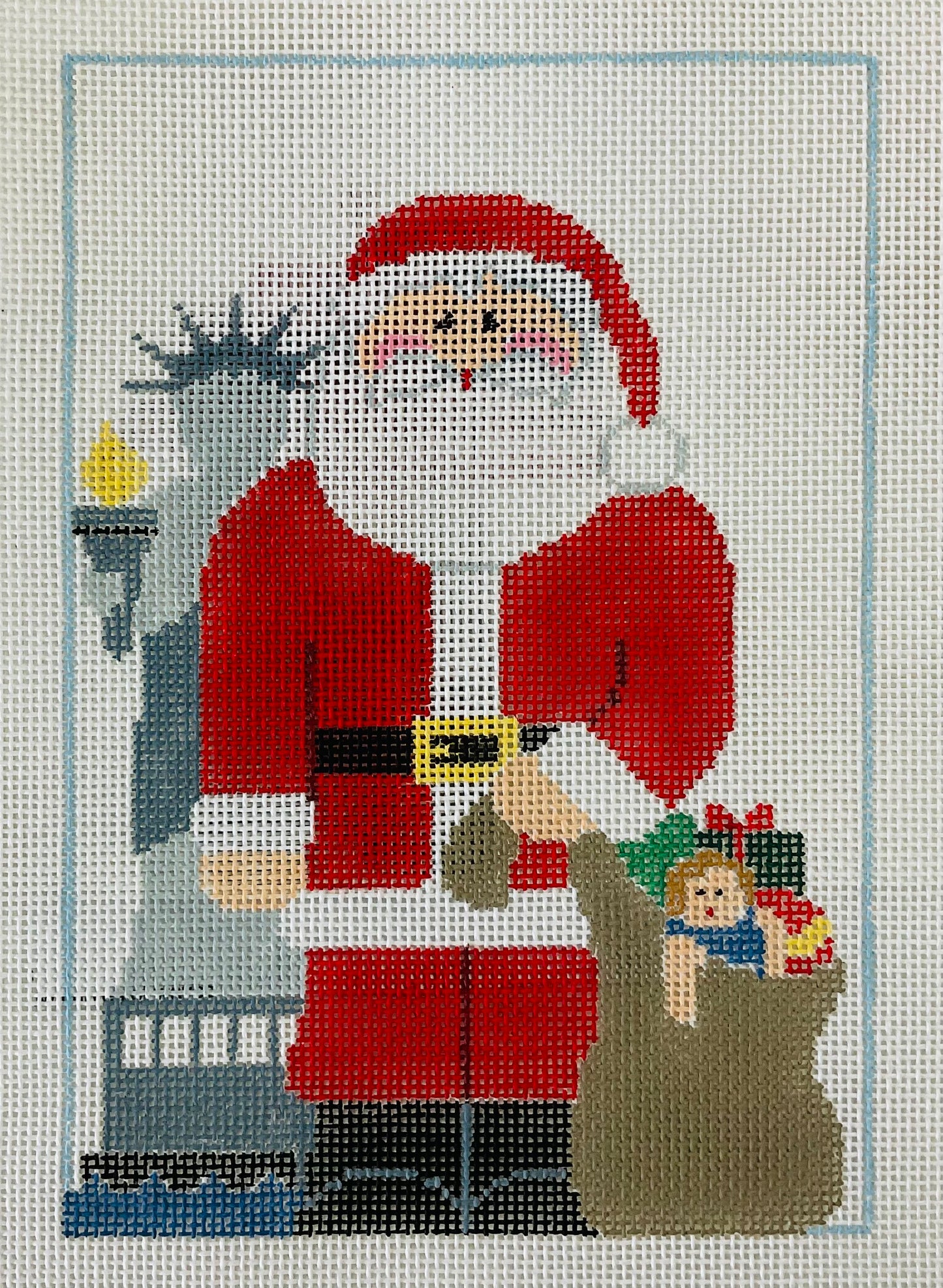 Santa American Traditional with Stitch Guide