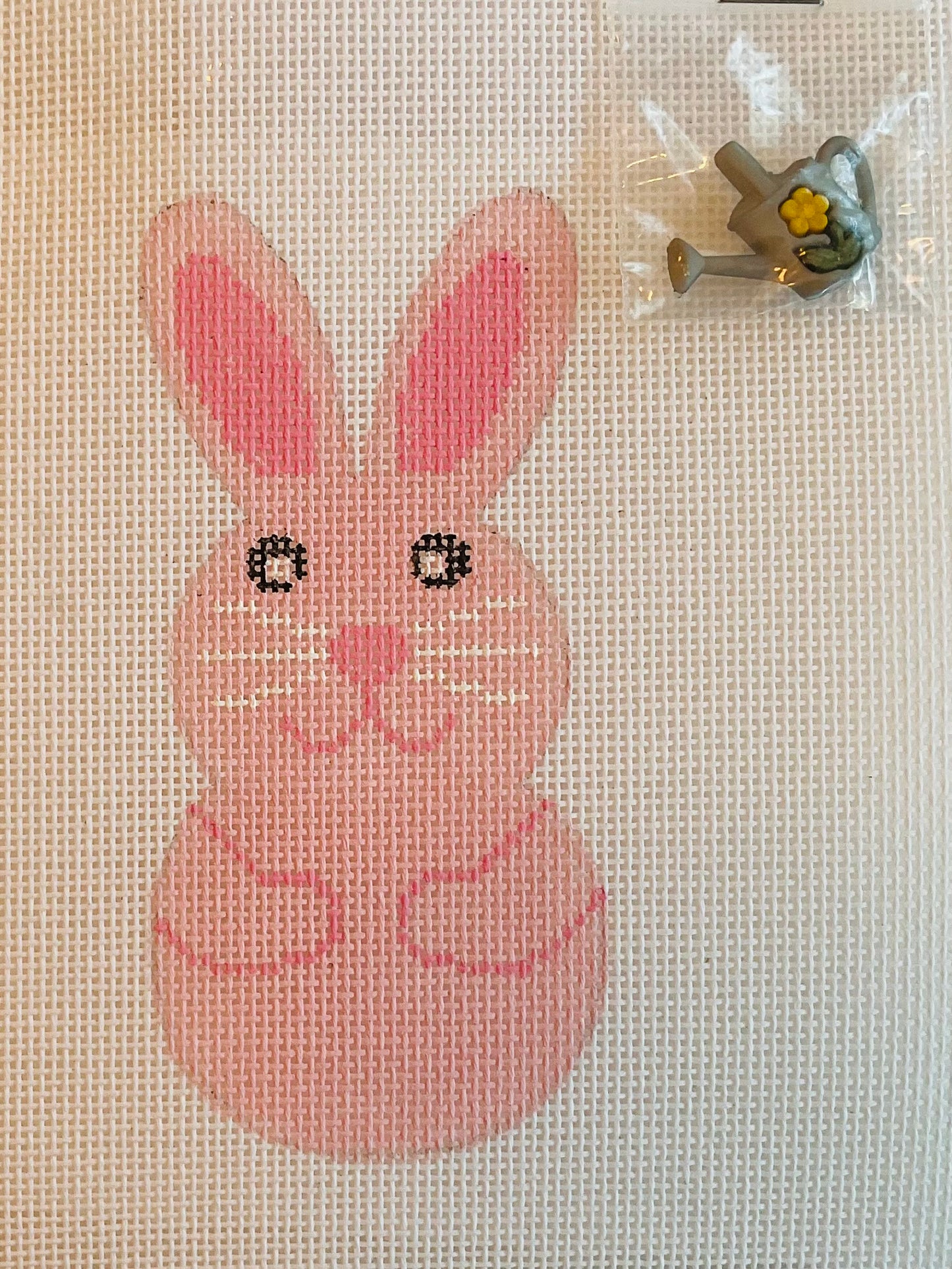 Bunny Smiles Pink with Stitch Guides