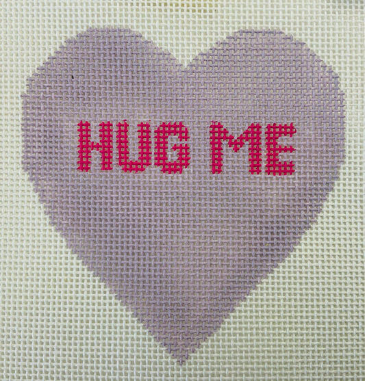 Candy Heart Hug Me on Purple