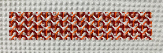 Keychain Orange Y Pattern