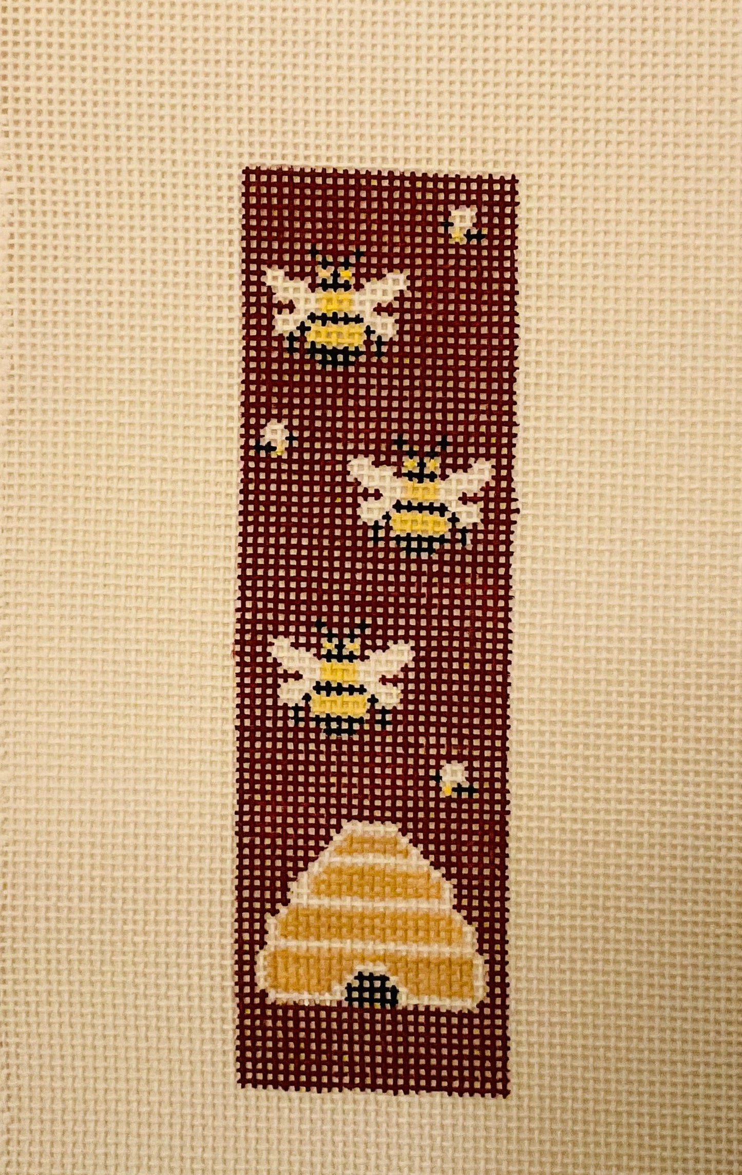 Bookmark Three Bees with Hive