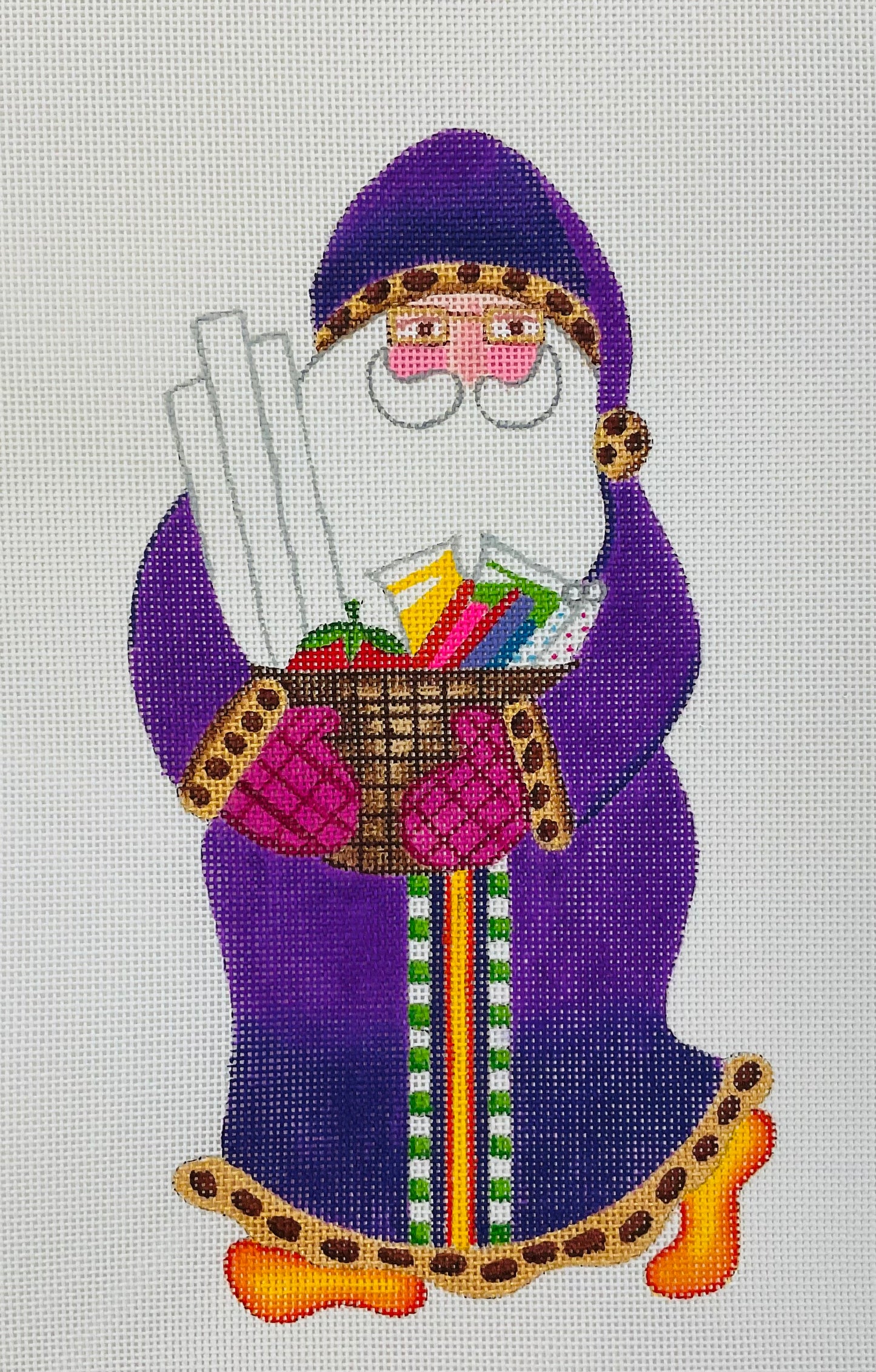 Needlepoint Santa