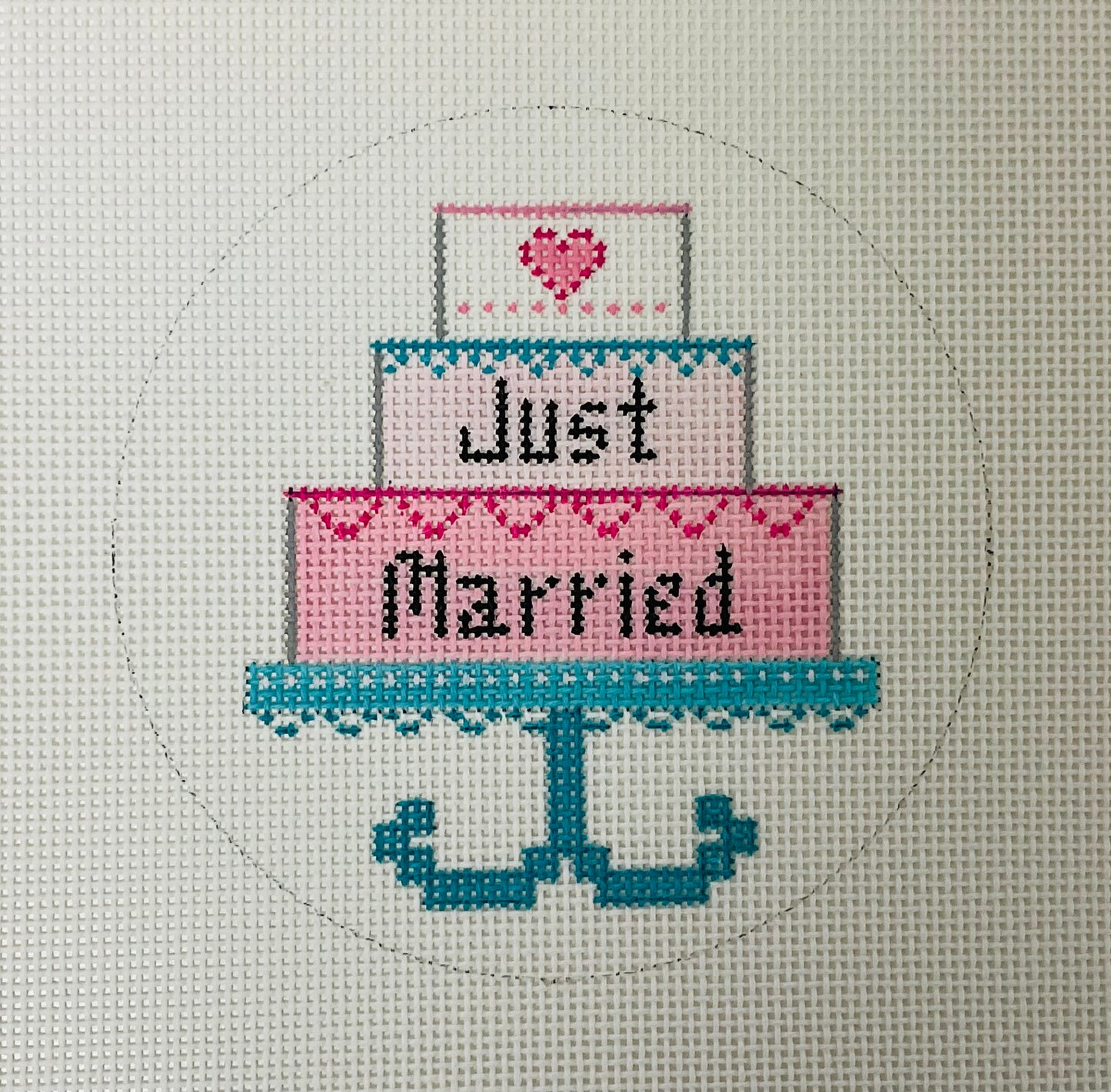 Just Married Cake Ornament