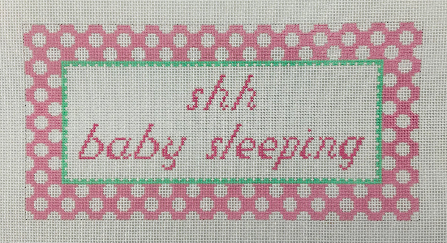 Shh, Baby Sleeping Pink
