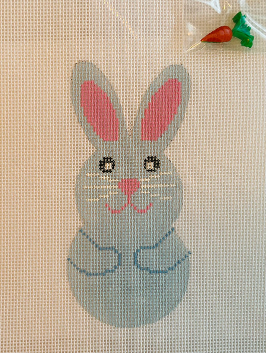 Bunny Smiles Blue with Stitch Guide
