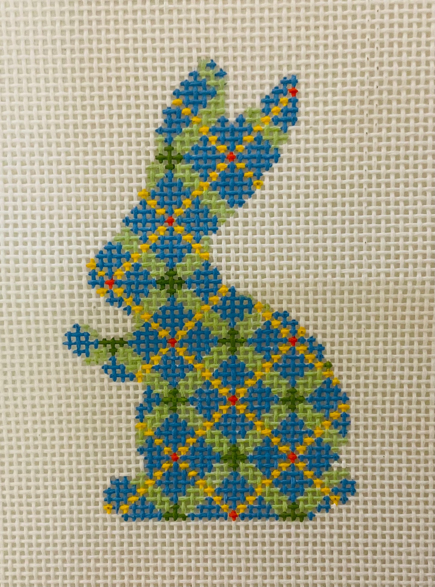 Bunny, Argyle - Blue/Green