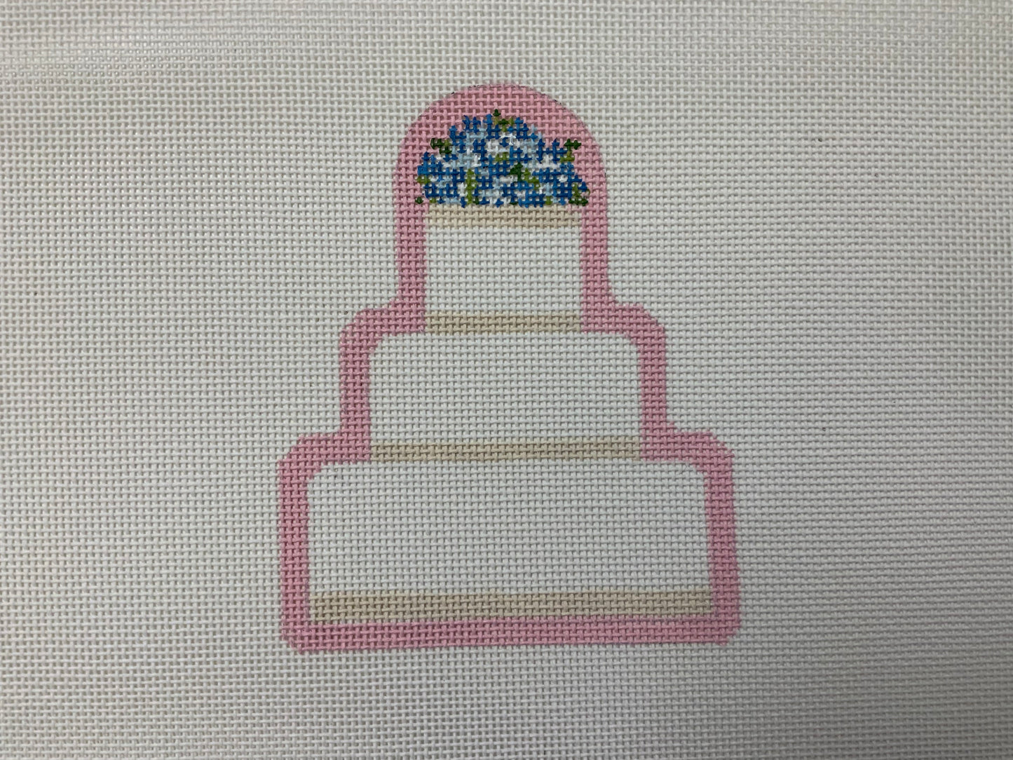 Wedding Cake with Flowers Pink Jinny