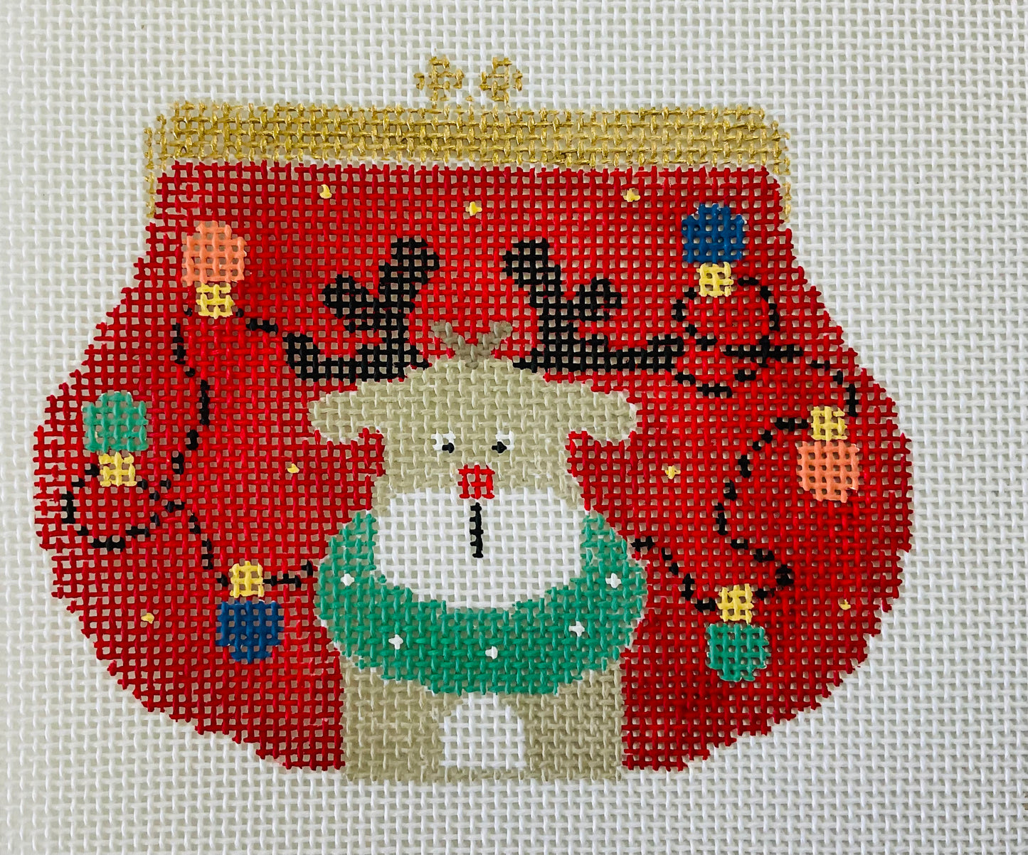 Reindeer Purse Ornament with Stitch Guide