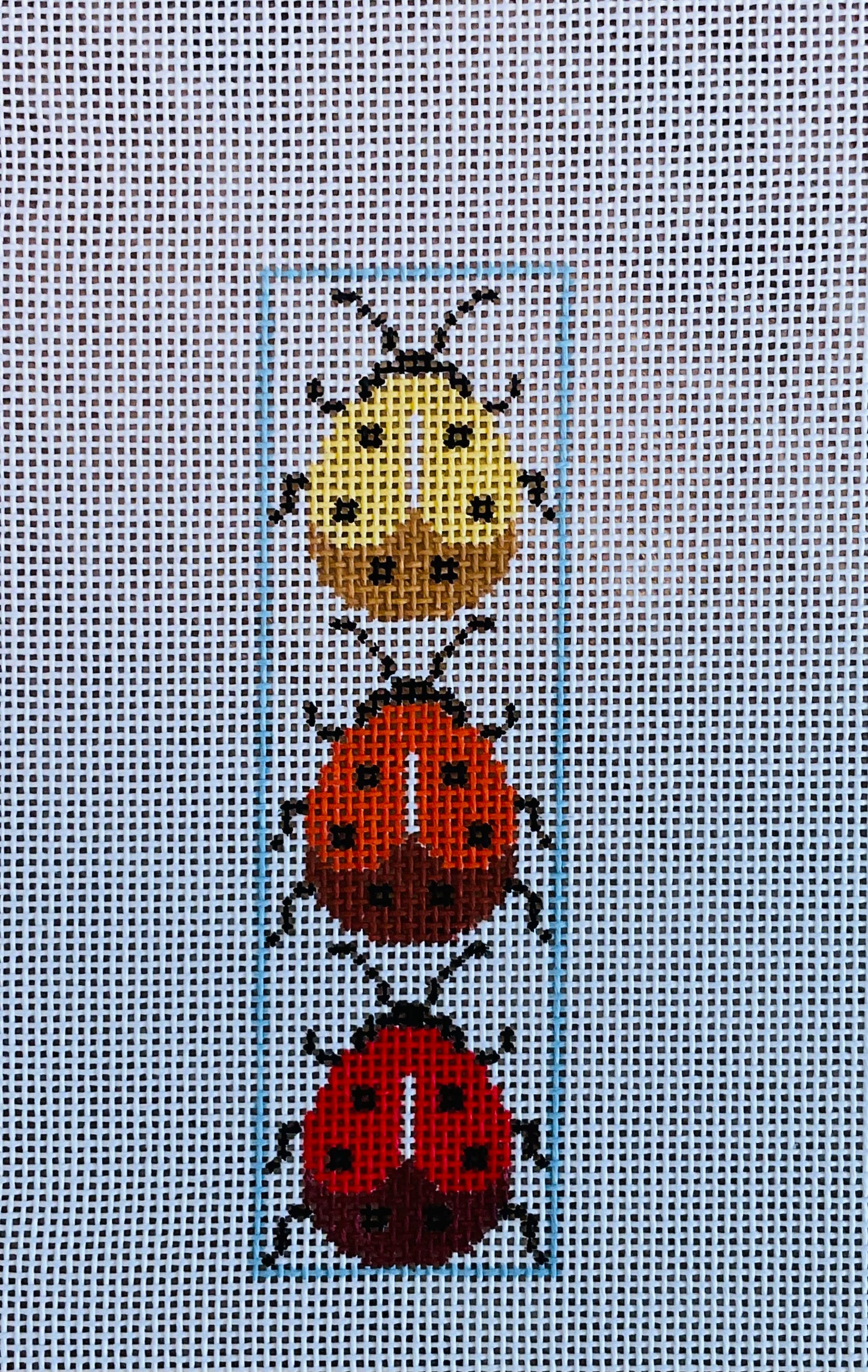 Bookmark Three Large Ladybugs