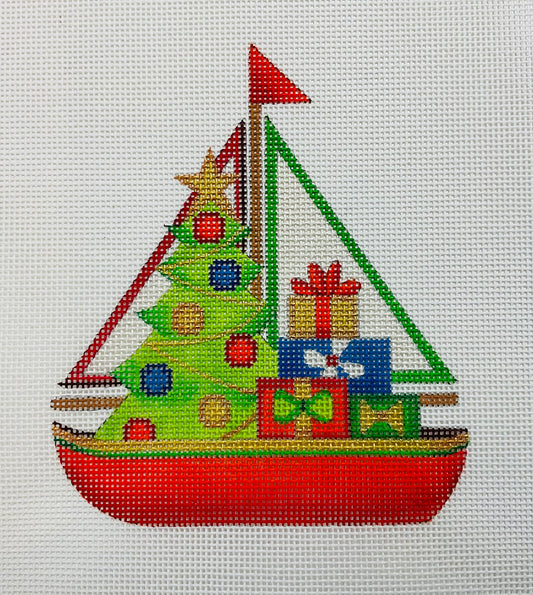 Sailboat with Tree and Packages