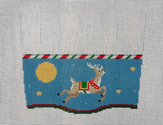 Stocking Cuff Reindeer Flying