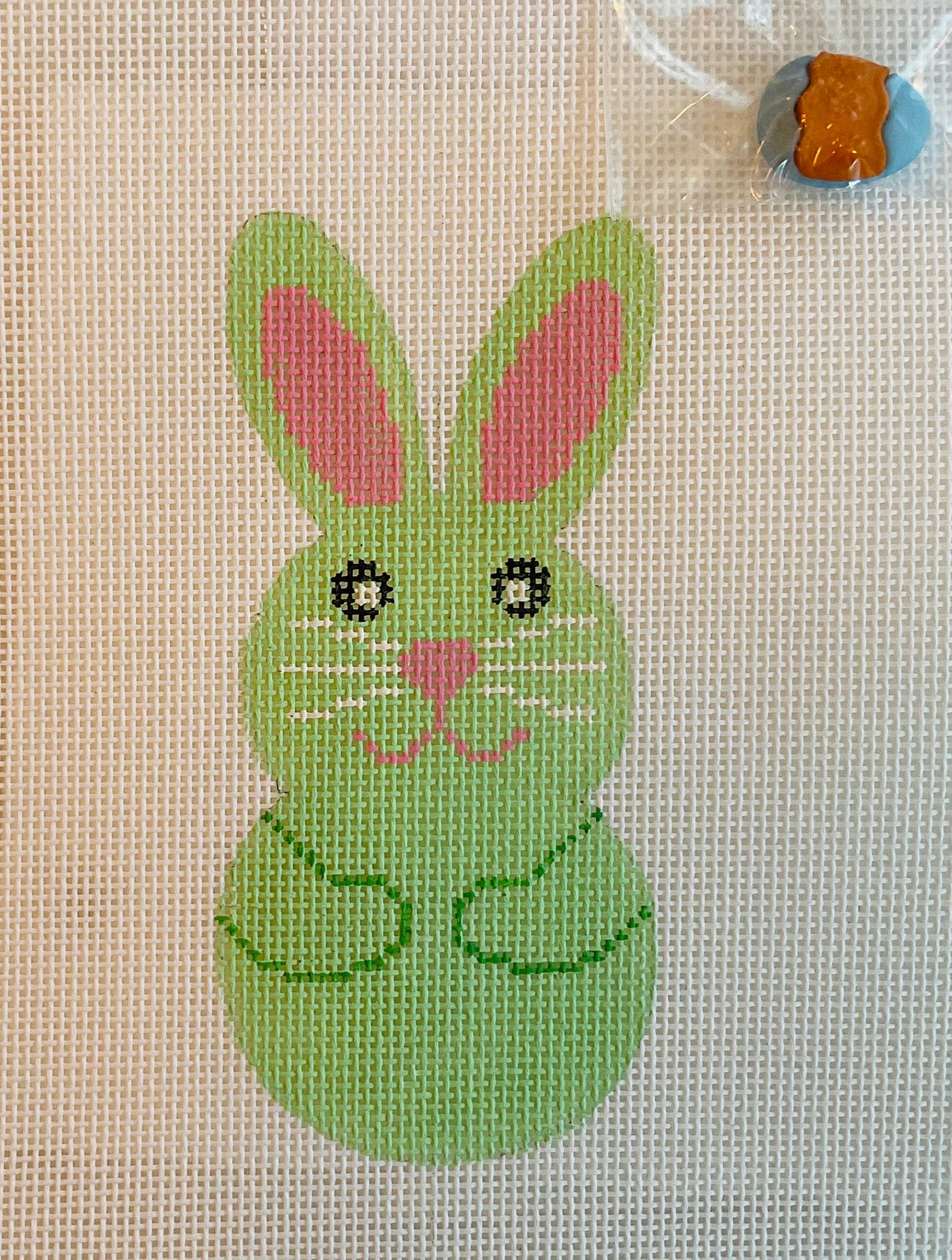 Bunny Smiles Green with Stitch Guide