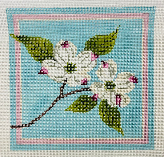 White Dogwood Blossoms (18 Mesh)
