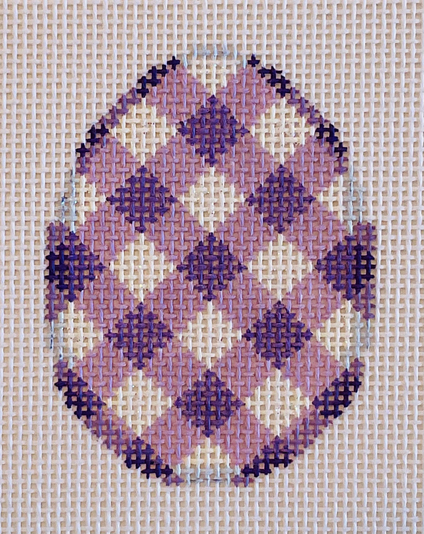 Mini Egg Purple Gingham