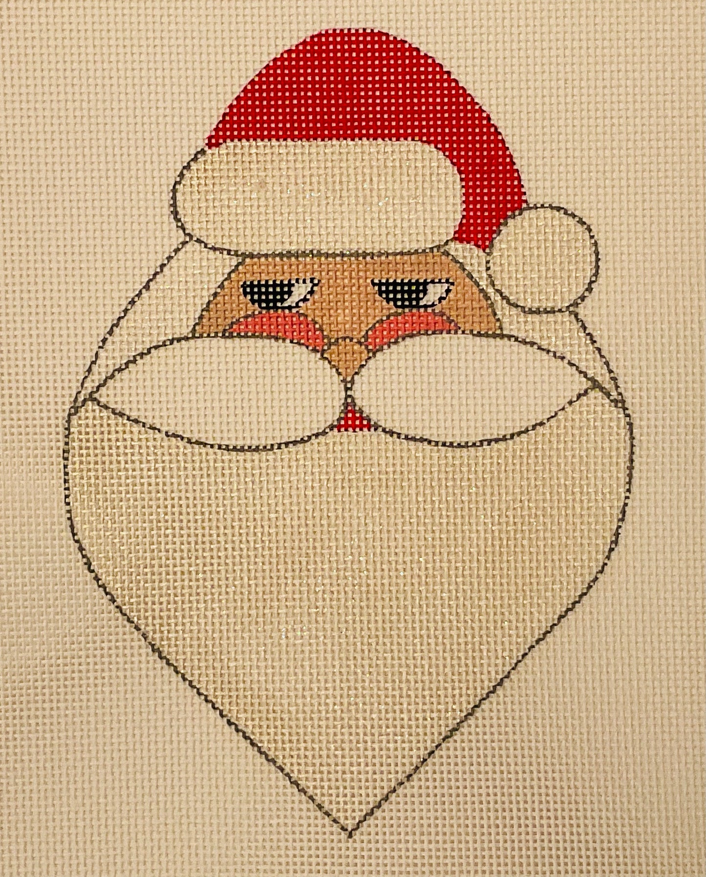 Santa Heart with Stitch Guide