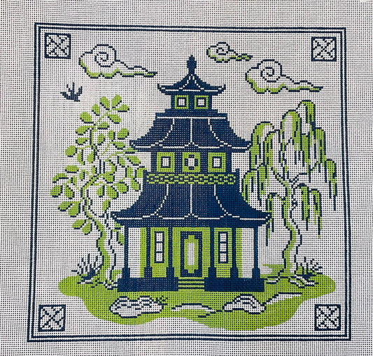 Blue and Green Pagoda