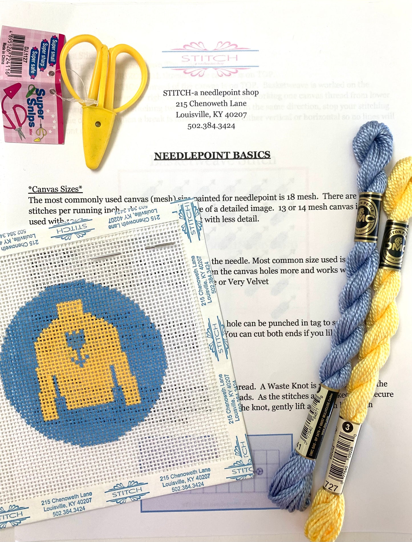 Basics of Needlepoint Class Saturday, July 11, 2026 10:15am-11:45am