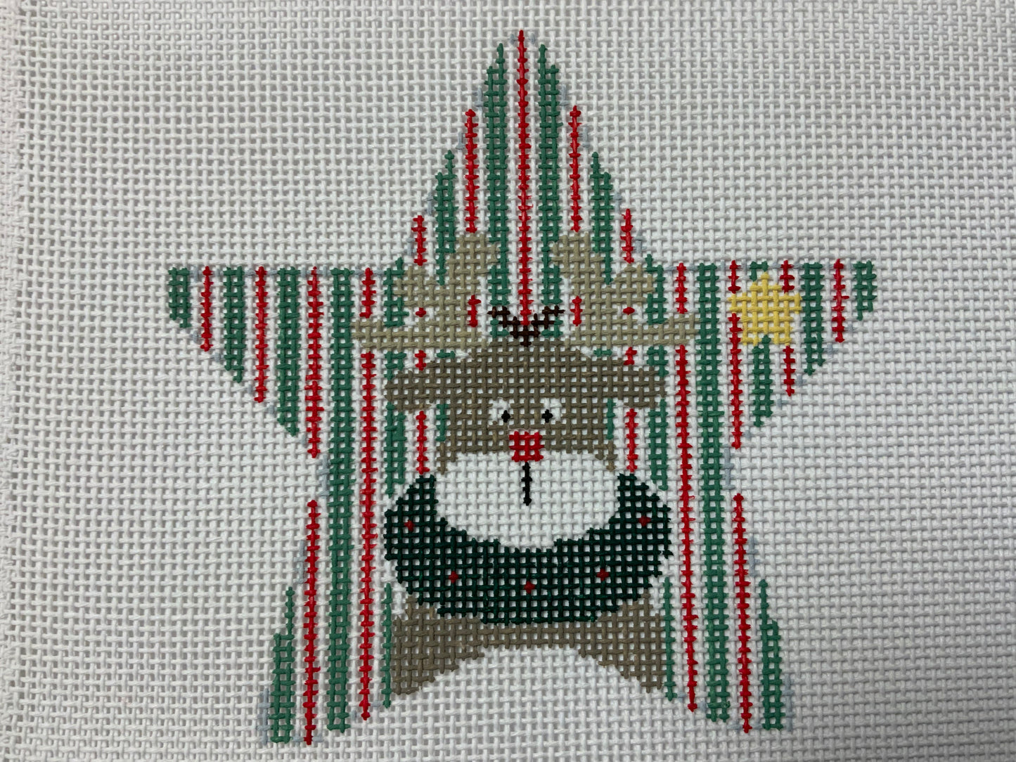 Reindeer in Stripes Star
