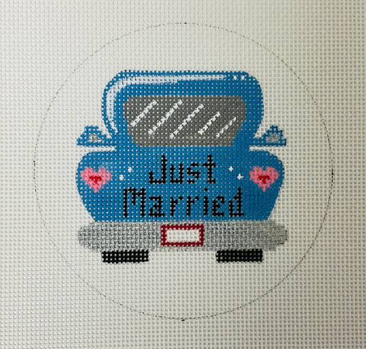 Just Married Car Ornament