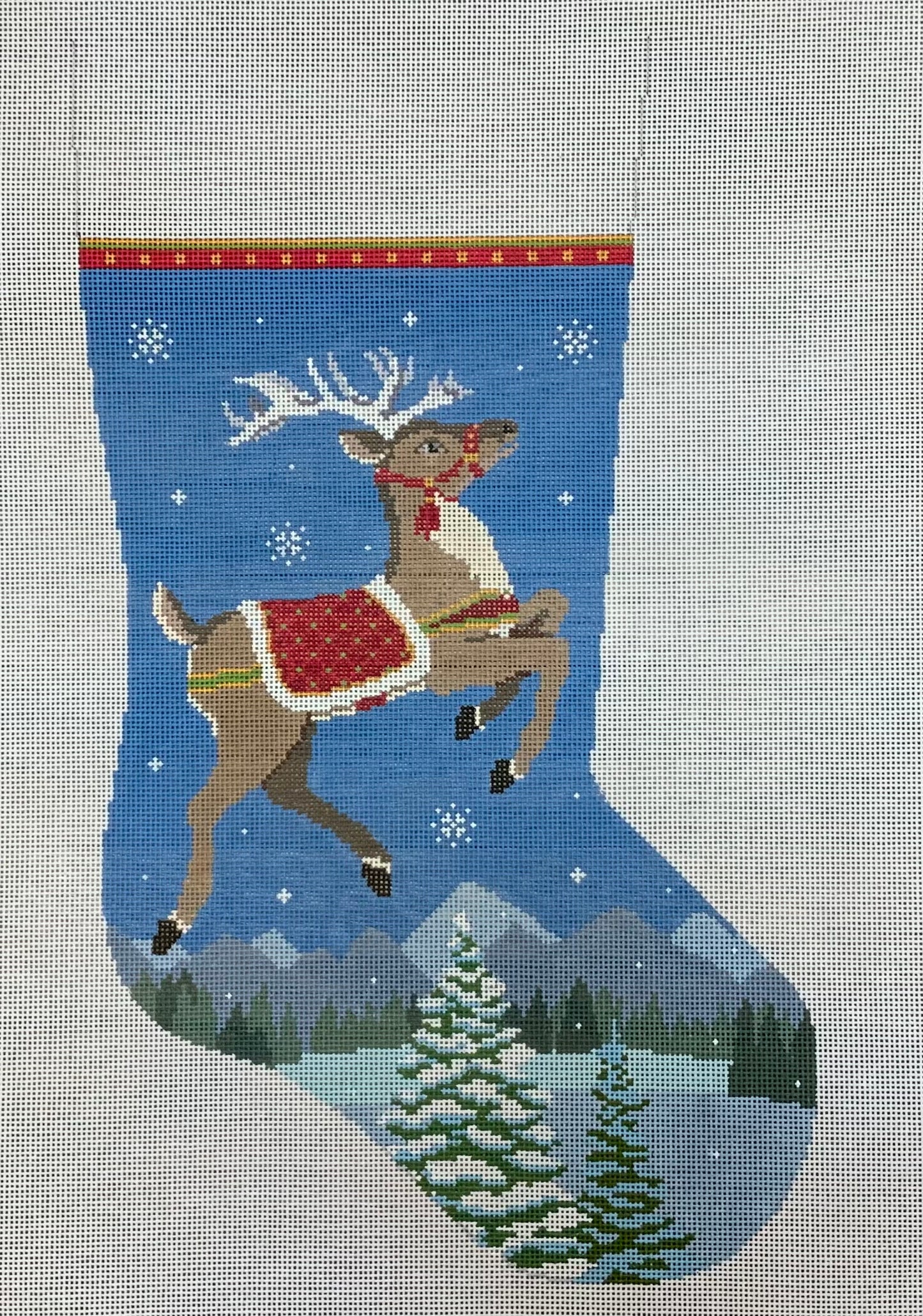 Stocking Reindeer Flying