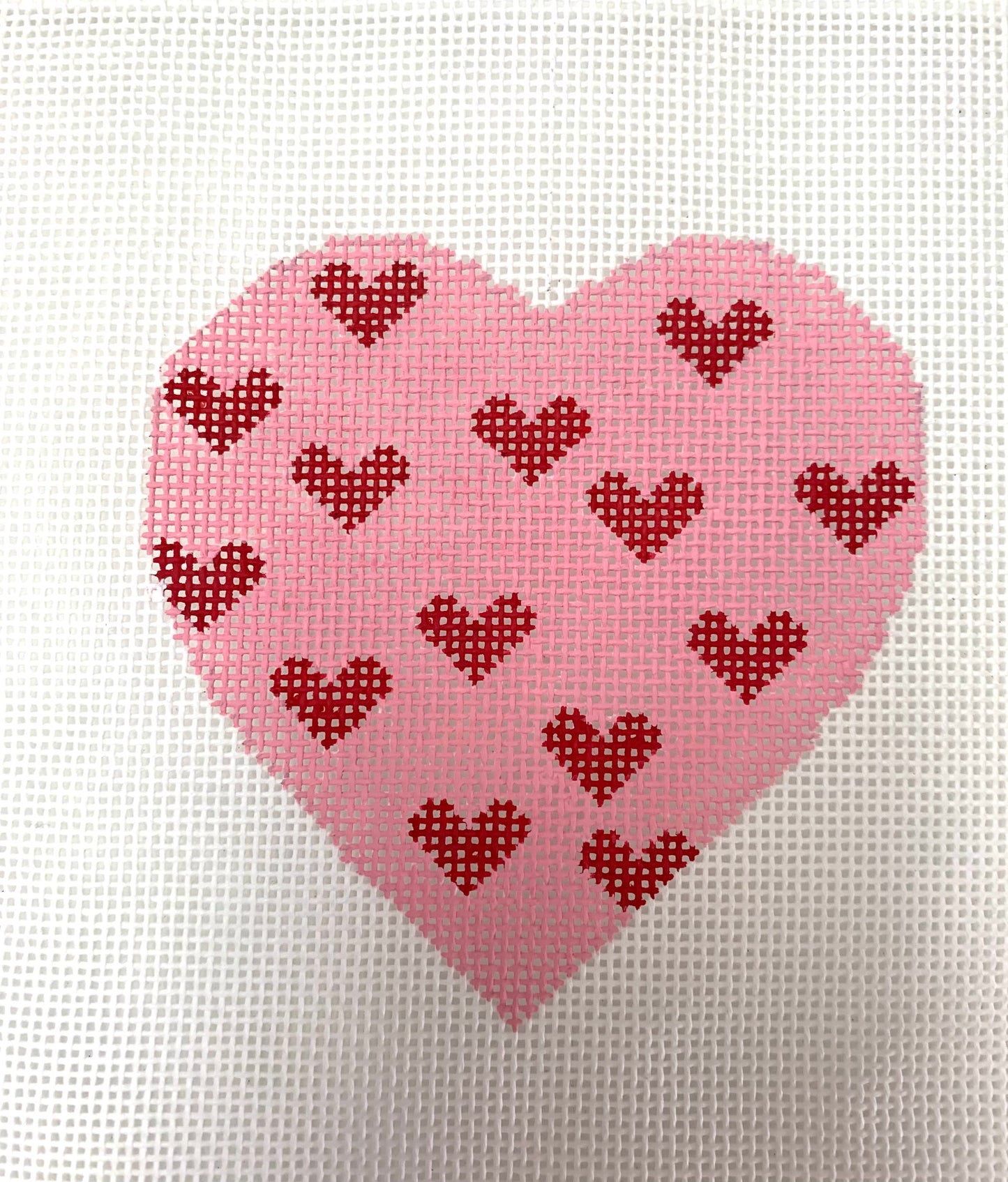 Heart Pink with Red Hearts