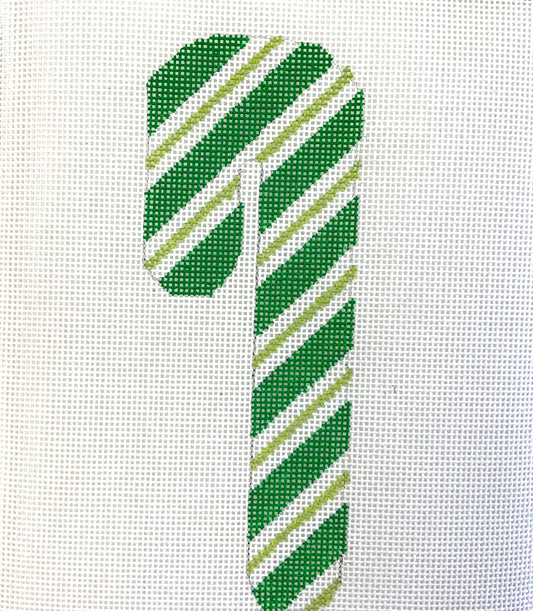 Candy Cane Green and White