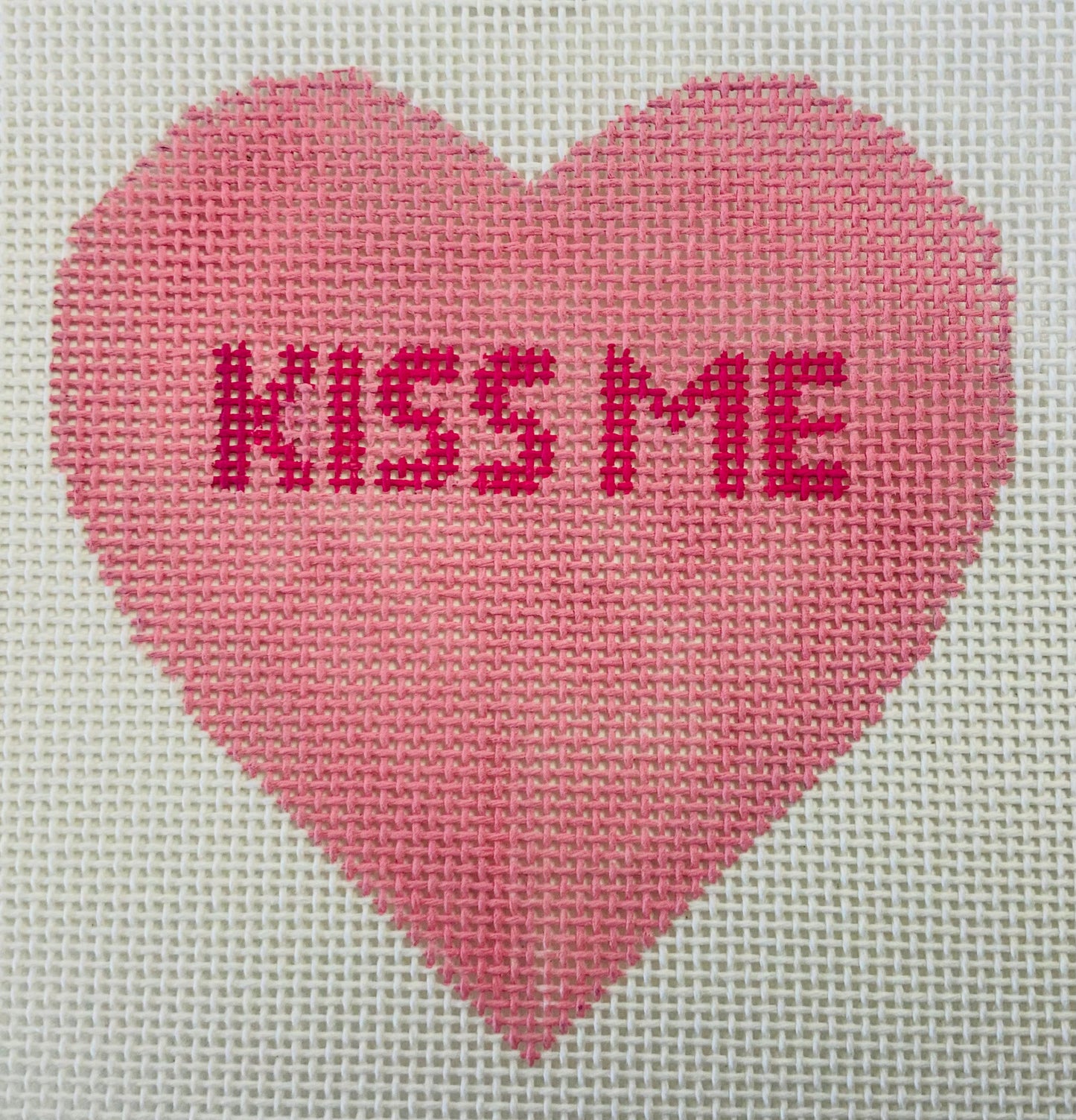 Candy Heart Kiss Me on Pink