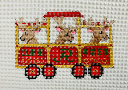 Train Reindeer Car