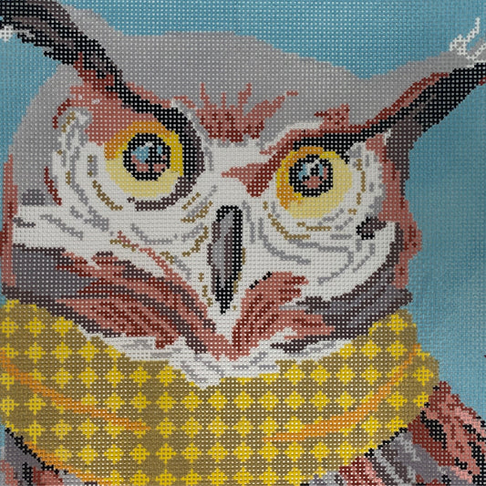 Pillow Owl Needlecraft Canvas