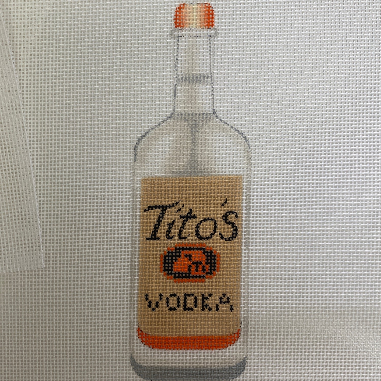 Tito’s Bottle Needlecraft Canvas