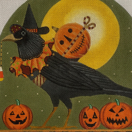 Halloween Raven Needlecraft Canvas