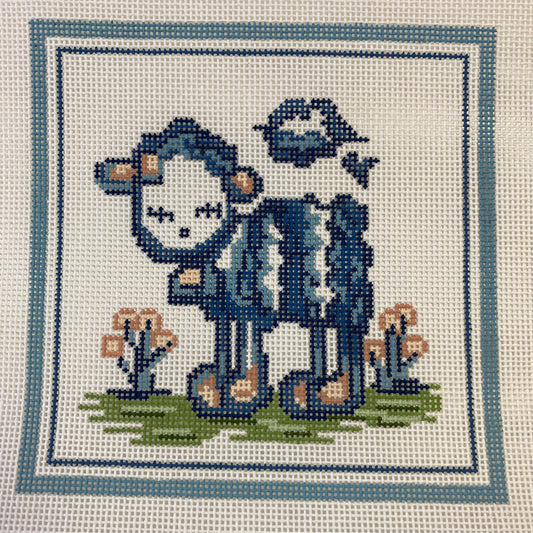 Hadley Small Lamb Needlecraft Canvas