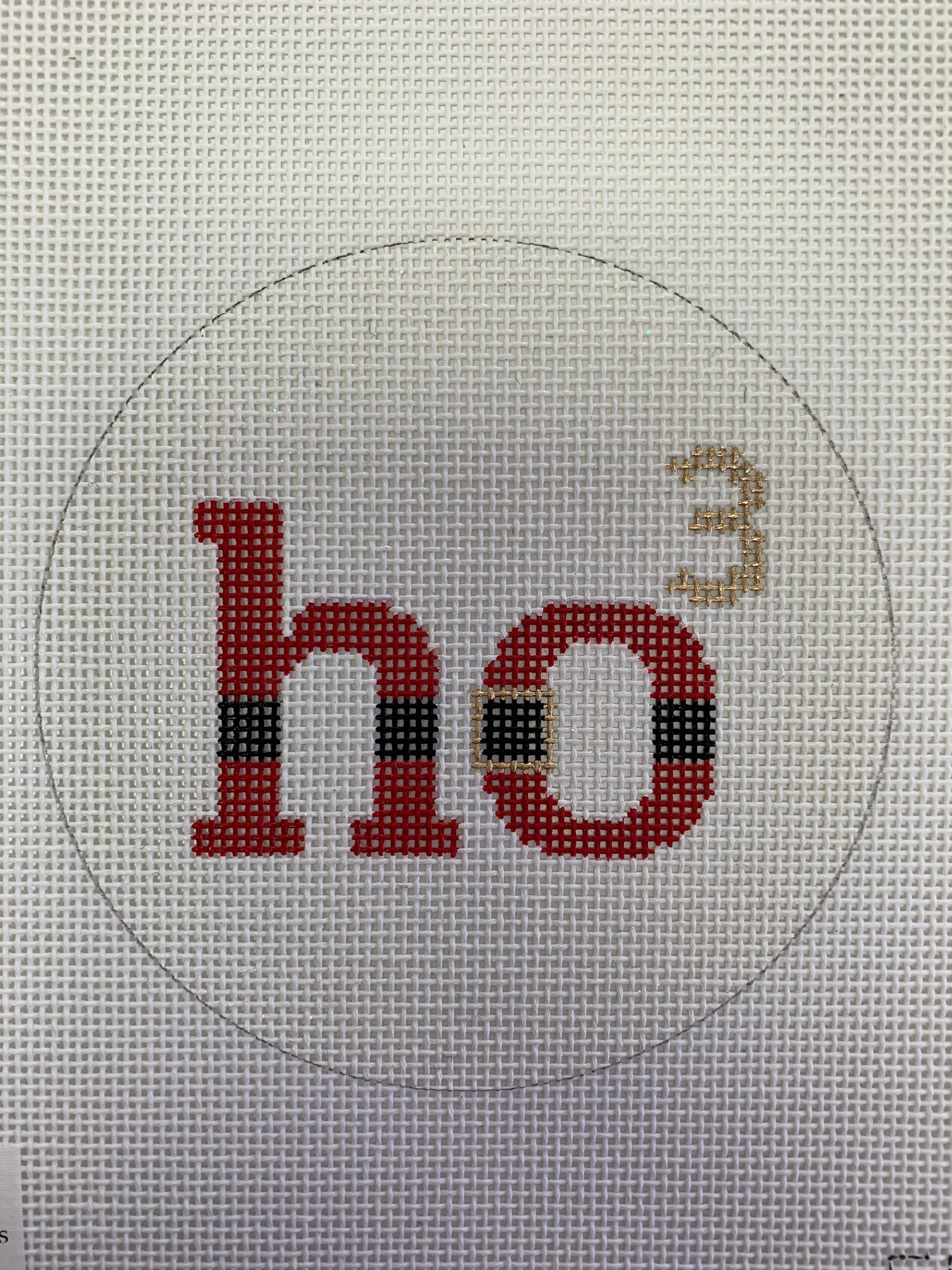 Ho Cubed Ornament Needlecraft Canvas