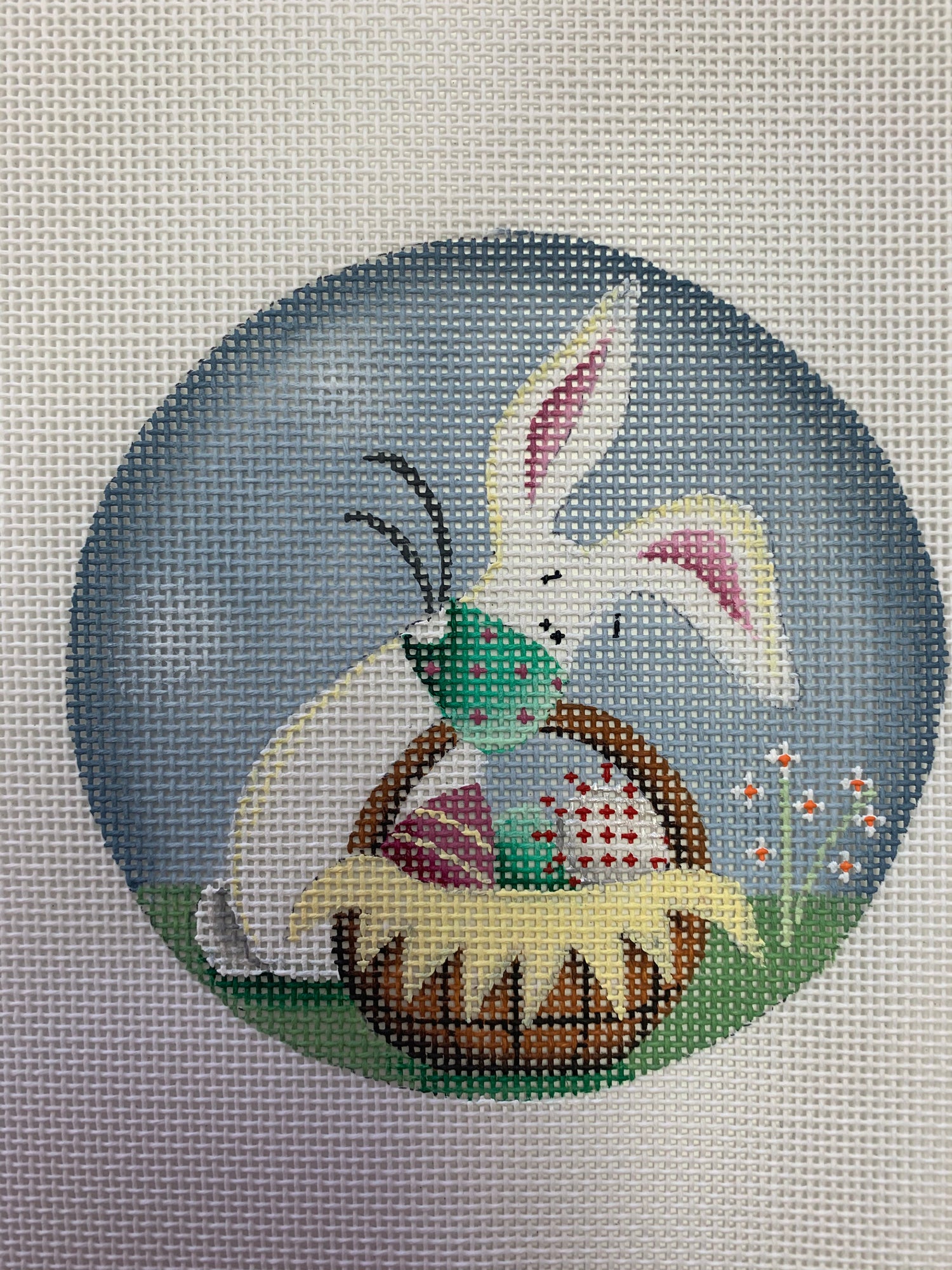 Easter Egg Imposter-Bunny Masked Needlecraft Canvas