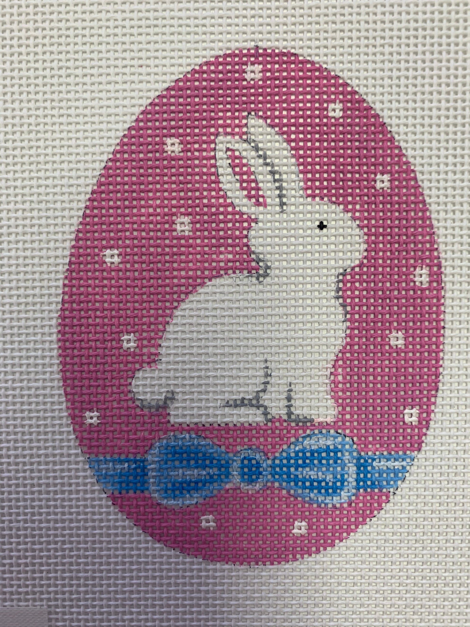 Sweet Bunny W/Ribbon Needlecraft Canvas