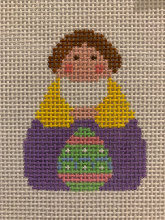 Angel Easter Egg Needlecraft Canvas