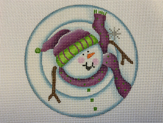 Stacked Snowman "Samantha" Needlecraft Canvas