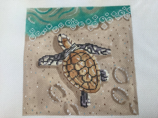 Baby Sea Turtle Needlecraft Canvas