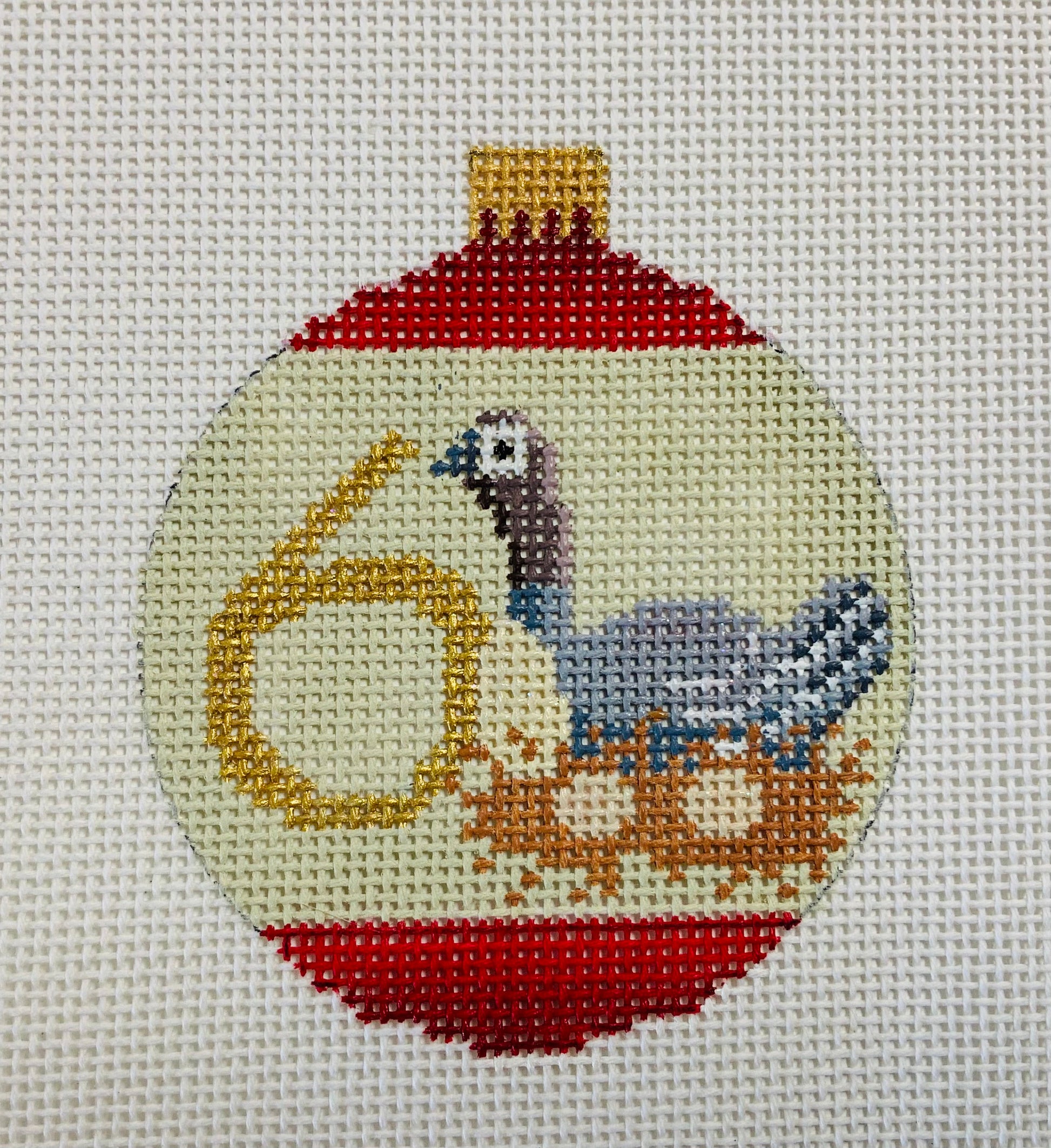 Six Geese a Laying - 12 Days of Christmas Needlecraft Canvas