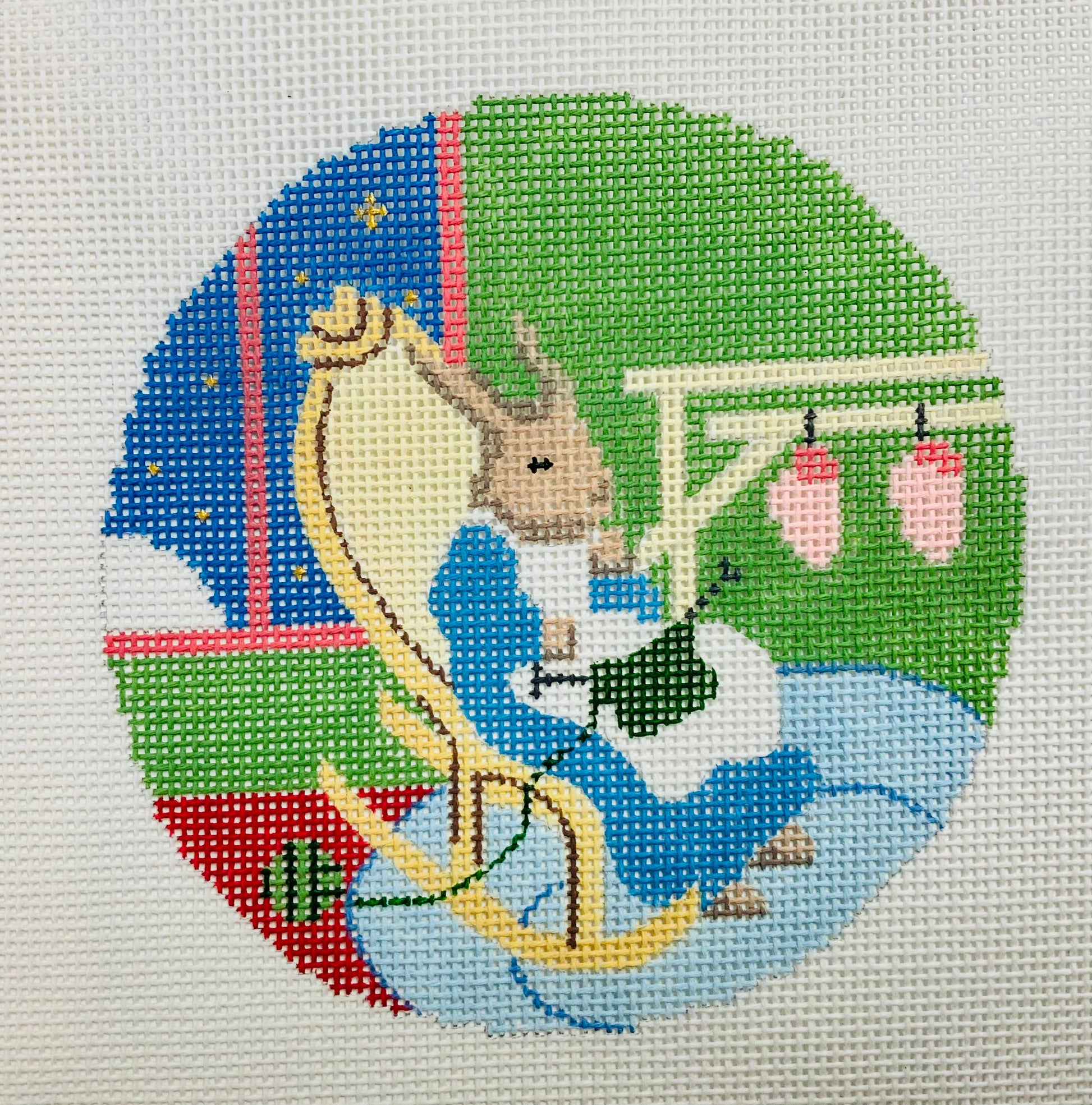 Quiet Old Lady Goodnight Moon Needlecraft Canvas