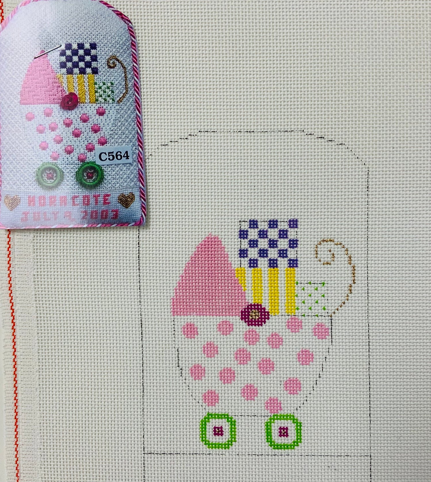 Girl’s Pram Needlecraft Canvas