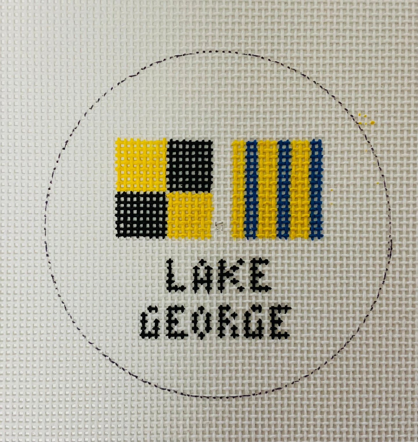 Lake George Ornament Needlecraft Canvas