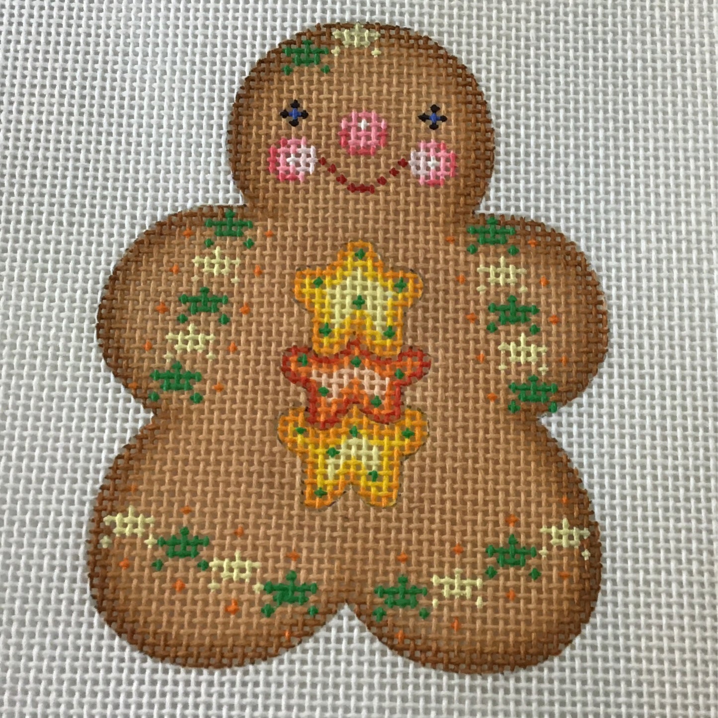 Gingerbread Cookie Needlecraft Canvas