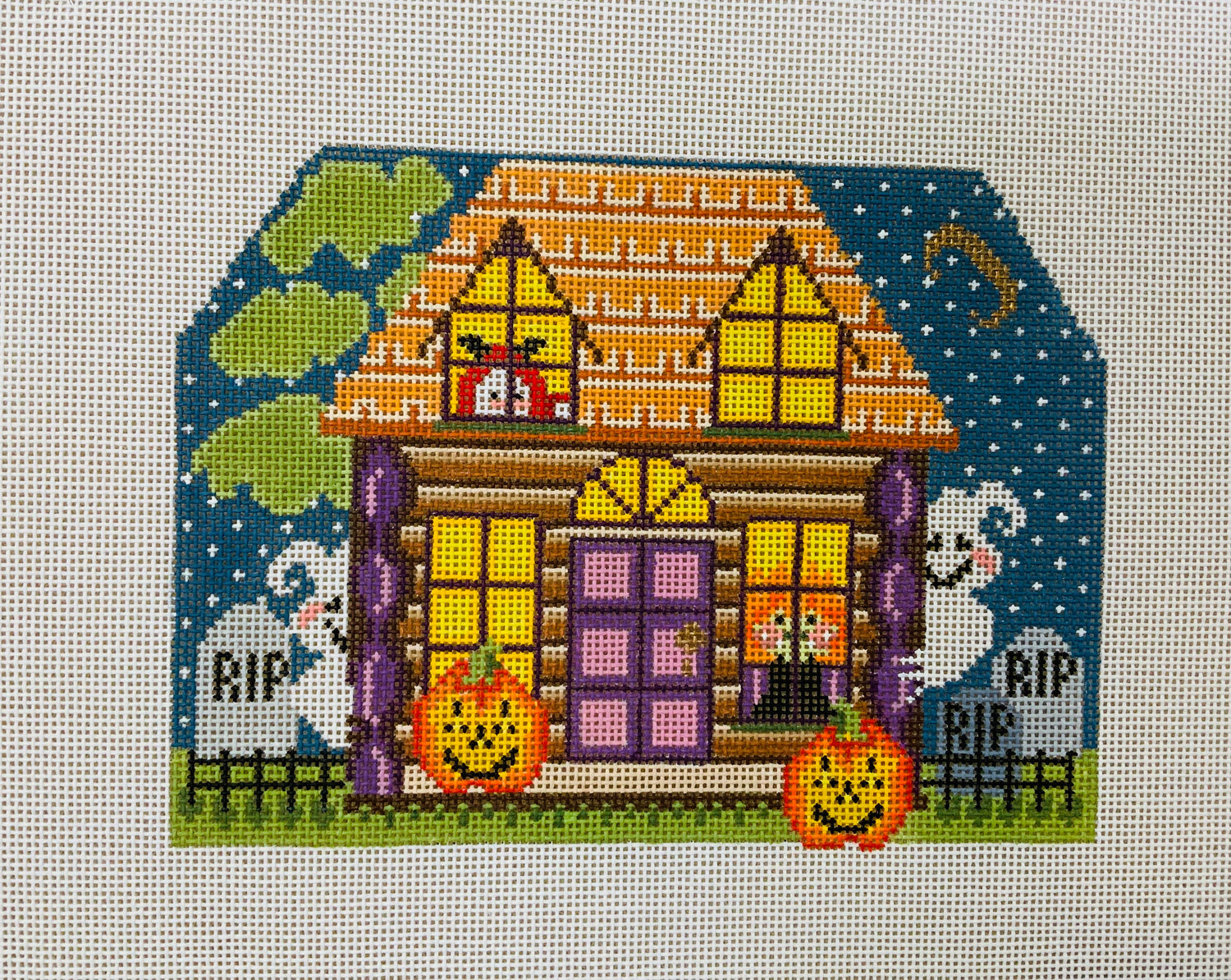 Spooky’ s Halloween House Needlecraft Canvas