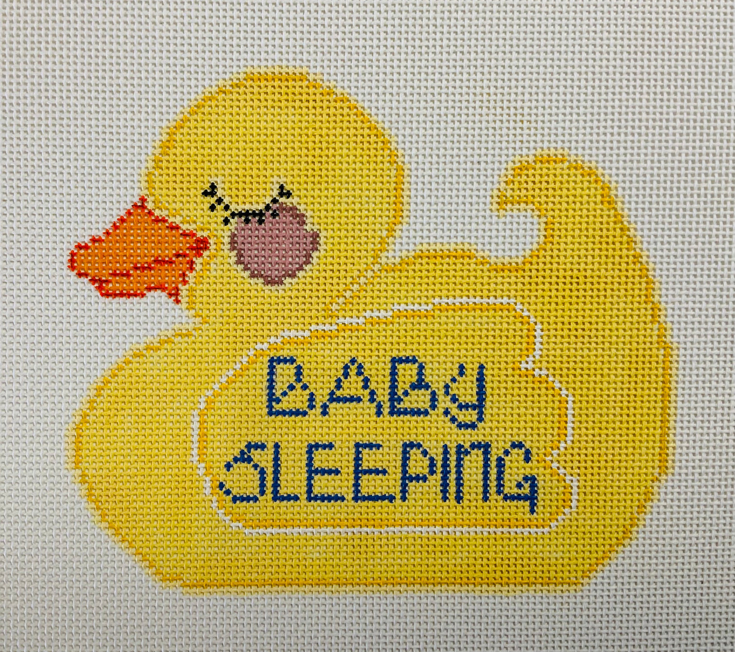 Duck Shaped Baby Sleeping Needlecraft Canvas