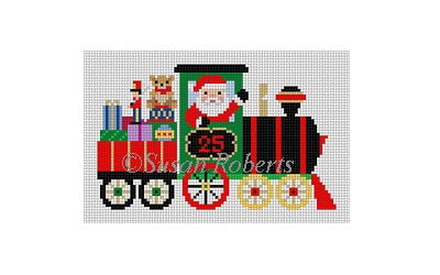 Train Santa Needlecraft Canvas